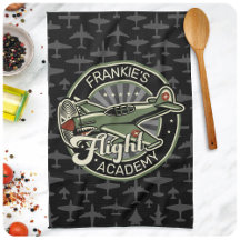 Custom NAME WWII Military Fighter War Plane Retro