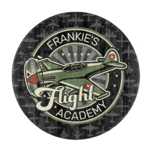 Custom NAME WWII Military Fighter War Plane Retro Schneidebrett
