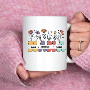 Custom Nana und Kinder nennen Shirt Muttertagsgesc Kaffeetasse