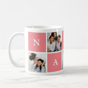 Custom Nanny Großmutter 5 Foto Collage Kaffeetasse