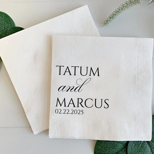 Custom Napkins, Wedding, Anniversary, Engagement Serviette (Von Creator hochgeladen)
