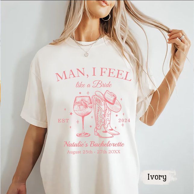 Custom Nashville Junggeselinnen-Abschied Man I Fee T-Shirt (Von Creator hochgeladen)