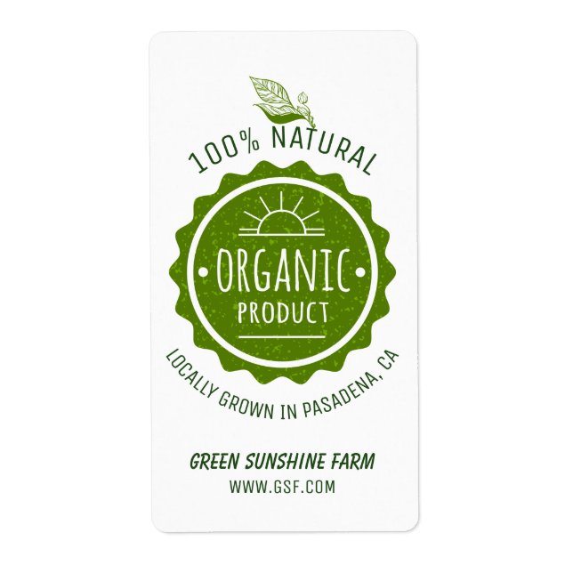 Custom Natural Organic Green Eco Product (Vorne)