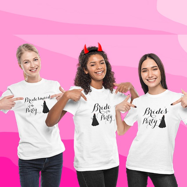 Custom Naughty Batchelorette Bridesmaid Party T-Shirt (Von Creator hochgeladen)