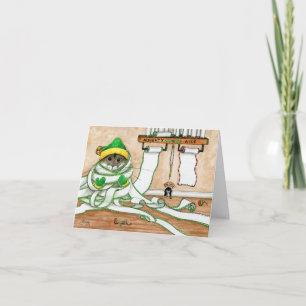 Custom Naughty Nice Santa List Karte