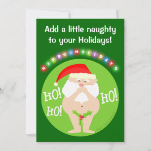 Custom Naughty Weihnachten Party Einladung