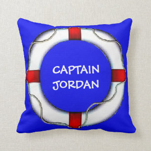 Custom Nautic Captain Lifesaver Kissen