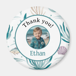 Custom Nautical Ocean Thank You Photo Magnet