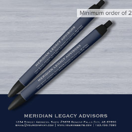 Custom Navy Blue and Gray Promotionstift Kugelschreiber