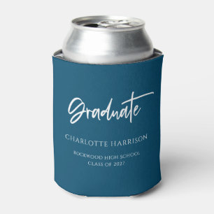 Custom Navy Blue and White Graduation Party Dosenkühler