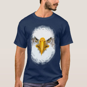 Custom Navy Blue Modern Elegante Adler Head T-Shirt