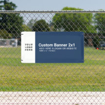 Custom Navy Business Logo Professional 2x1