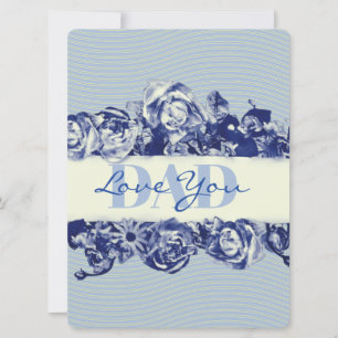 Custom Navy Vintag Vatertag Liebe Sie Vater Feiertagskarte