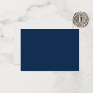 Custom Navy + White Flat Note Card Mitteilungskarte
