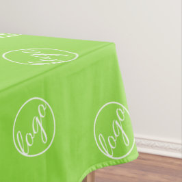 Custom Neon Lime Green Trade Show Logo Business Tischdecke