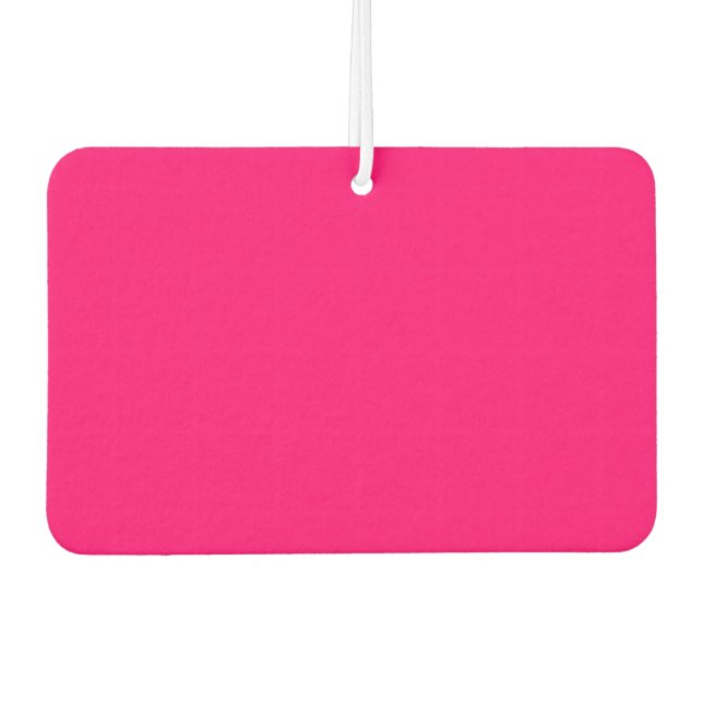 Custom Neon Pink Air Freshener - Bulk Orders Autolufterfrischer (Vorderseite)