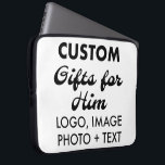 Custom Neopren 15" Laptop Sleeve Cover Case<br><div class="desc">Maßgeschneiderte personalisiert große Neopren 15" Laptop Sleeve Cover Case, leichtgewichtig und wasserbeständig mit Top Load Zip (erhältlich für 10", 13" und 15" Laptops). Laden Sie Logo, Foto, Bild, Design hoch und fügen Sie Ihren eigenen Text hinzu, um Logo, Foto, Bild, Design und fügen Sie Ihren eigenen Text zu Ihrem eigenen...</div>
