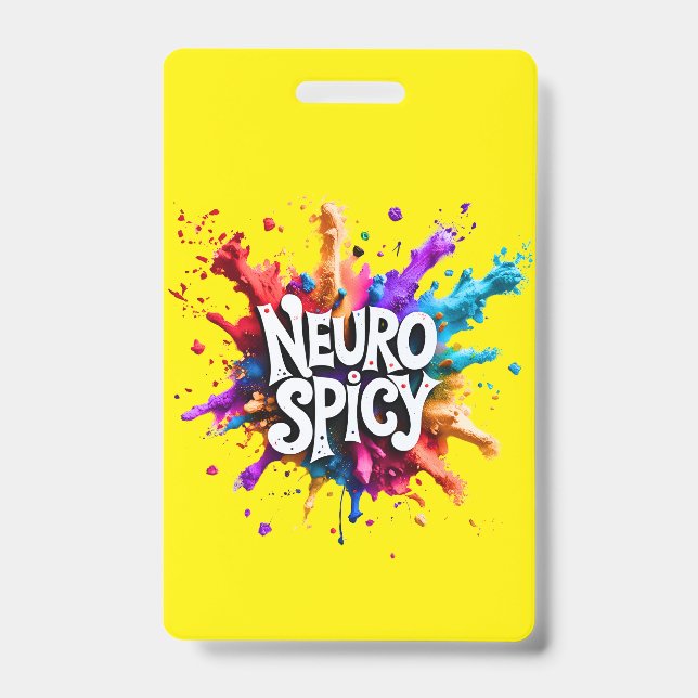 Custom NEUROSPICY learning disability emergency  Ausweis (Vorderseite)
