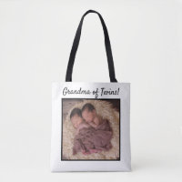 Custom New Baby Foto Oma of Twins