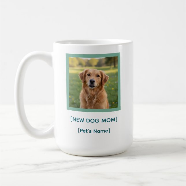 Custom New Dog Mom Mug | Pet Photo & Name Gift Kaffeetasse (Links)