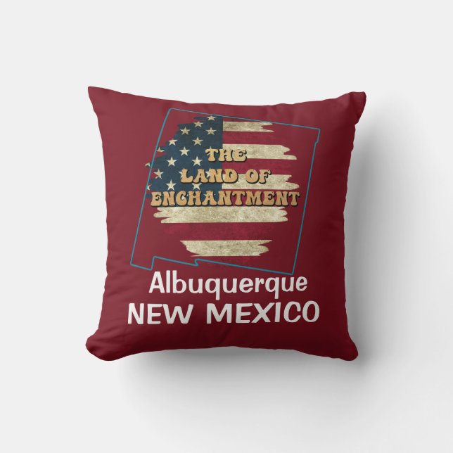 Custom New Mexico Staat Kissen (Vorderseite)