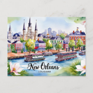 Custom New Orleans New Orleans Vintage Locarno Postkarte