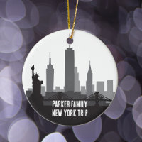 Custom New York Trip Skyline Family Foto