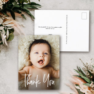 Custom Newborn Foto Modern Baby Shooter Vielen Dan Postkarte
