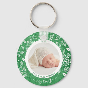 Custom Newborn Foto Schlüsselanhänger