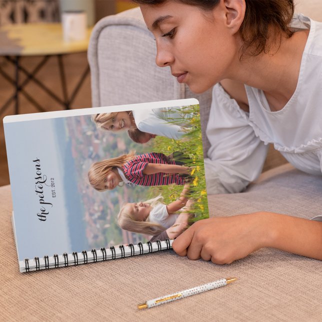 Custom Niedlich Beautiful Lächeln Familie Foto Uni Notizblock (Von Creator hochgeladen)