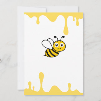 Custom Niedlich Bee Honey Tropfen 2. Geburtstag Ei Einladung