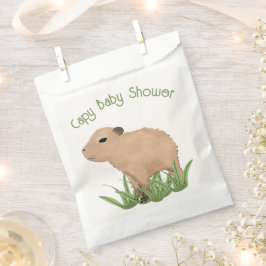 Custom Niedlich Capybara Pun Capy Baby Dusche Geschenktütchen