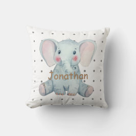 Custom niedlich Elefant Polka dots Kinderzimmer Ki Kissen