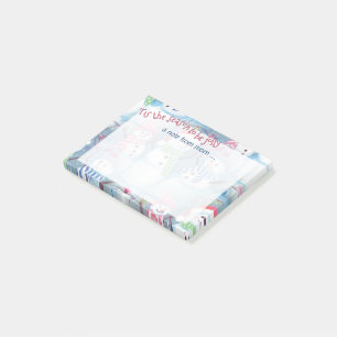 Custom Niedlich Fun Funny Holiday Snowmen Muster Post-it Klebezettel