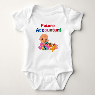 Custom Niedlich Funny Baby Future Accountant Baby Strampler