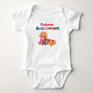 Custom Niedlich Funny Baby Future Accountant Strampler