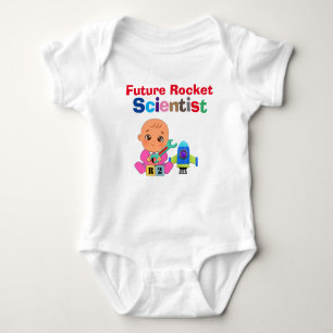 Custom Niedlich Funny Baby Future Rocket Scientist Baby Strampler