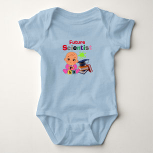 Custom Niedlich Funny Baby Future Scientist Profes Strampler
