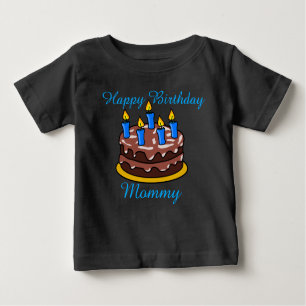 Custom niedlich Happy Birthday Mommy Baby Shirt