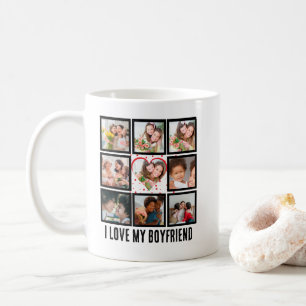 Custom Niedlich I Liebe meinem Freund 9 Foto Colla Kaffeetasse
