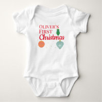 Custom Niedlich Kawaii Ornament Baby First Christm