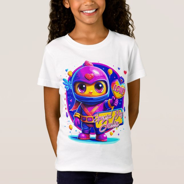 Custom Niedlich Ninja Kinder! T - Shirt für besond (Vorderseite)