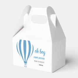 Custom Niedlich Oh Boy Hot Air Ballon Babydusche Geschenkschachtel