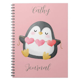 Custom Niedlich Penguin Journal Modern Notebook Notizblock