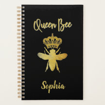 Custom Niedlich QUEEN BEE Gold Black Undated Month