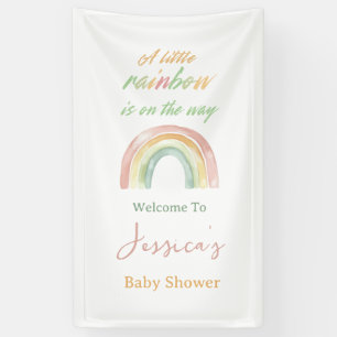 Custom Niedlich Rainbow Baby Dusche Willkommen Banner