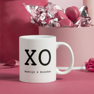 Custom Niedlich XO Hugs & Kisses Kaffeetasse