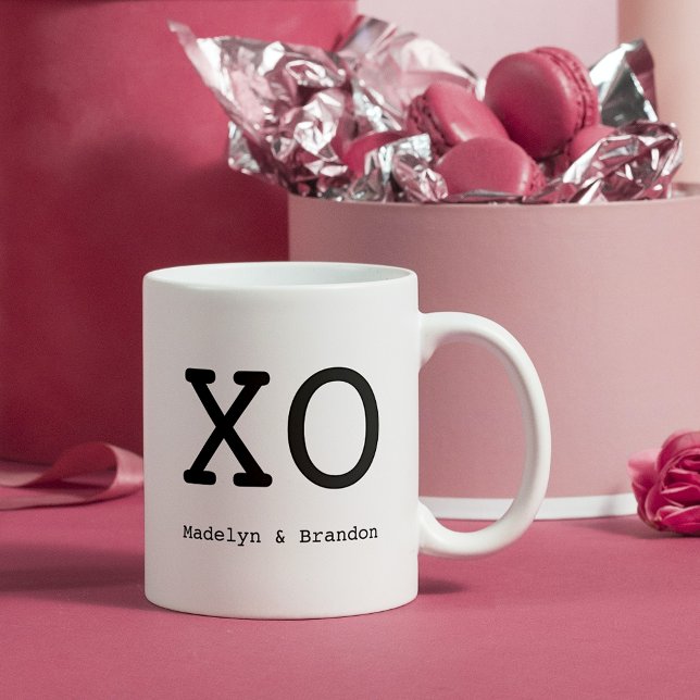 Custom Niedlich XO Hugs & Kisses Kaffeetasse (Von Creator hochgeladen)