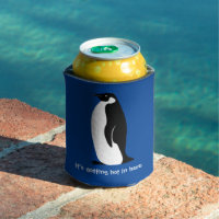 CUSTOM Niedlicher Pinguin Hot in Here Blue Schwarz