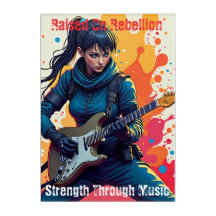 Custom Ninja Girl Gitarrist Art Inspiration
